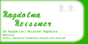 magdolna meissner business card